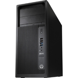 Picture of HP Z240 Workstation - 1 x Intel 3.60 GHz - 32 GB DDR4 SDRAM RAM - 500 GB HDD - Tower - Black