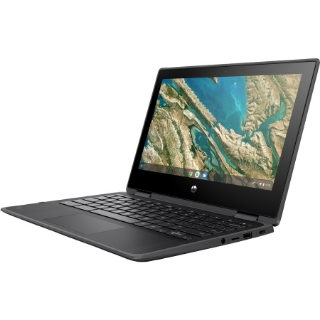 Picture of HP Chromebook x360 11 G3 EE 11.6" Touchscreen Convertible 2 in 1 Chromebook - HD - 1366 x 768 - Intel Celeron N4120 Quad-core (4 Core) 1.10 GHz - 4 GB Total RAM - 32 GB Flash Memory