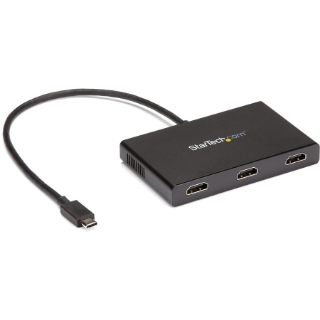 Picture of StarTech.com 3-Port Multi Monitor Adapter - USB-C to HDMI Video Splitter - USB Type-C to HDMI MST Hub - Thunderbolt 3 Compatible - Windows