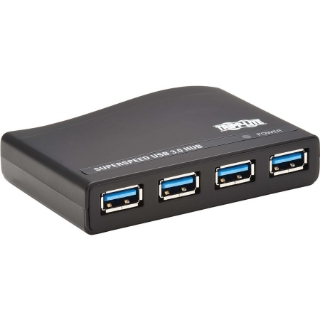 Picture of Tripp Lite 4-Port USB-A Mini Hub - USB 3.2 Gen 1, International Plug Adapters