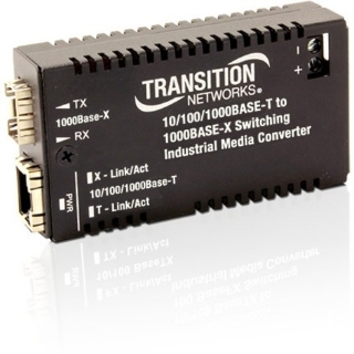 Picture of Transition Networks Hardened Mini 10/100/1000 Bridging Media Converter