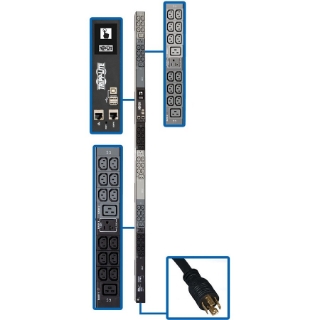 Picture of Tripp Lite 3-Phase PDU Monitored 5.8kW 208 & 120V 36 C13; 6 C19; 3 5-15/20R