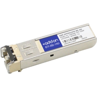 Picture of AddOn Brocade XBR-SFP4G1470-80 Compatible TAA Compliant 4GBase-CWDM Fibre Channel SFP Transceiver (SMF, 1470nm, 80km, LC)