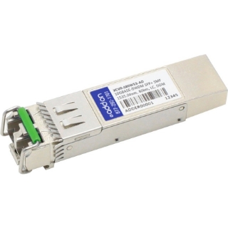 Picture of AddOn Ciena XCVR-S80W53 Compatible TAA Compliant 10GBase-DWDM 100GHz SFP+ Transceiver (SMF, 1535.04nm, 80km, LC, DOM)