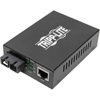 Picture of Tripp Lite SC Singlemode Fiber to Gbe Media Converter POE+ 10/100/1000 20KM