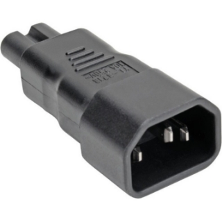 Picture of Tripp Lite IEC C14 to IEC C5 Power Cord Adapter - 7A, 125V, Black