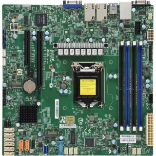 Picture of Supermicro X11SCH-F Server Motherboard - Intel C246 Chipset - Socket H4 LGA-1151 - Micro ATX