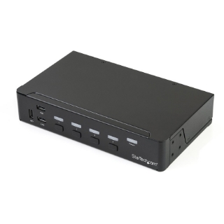 Picture of StarTech.com 4-Port DisplayPort KVM Switch - DP KVM Switch with Built-in USB 3.0 Hub for Peripherals - 4K 30 Hz