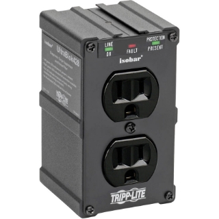 Picture of Tripp Lite Isobar Surge Protector Wall Mount Direct Plug In 2 Out 1410 Jle