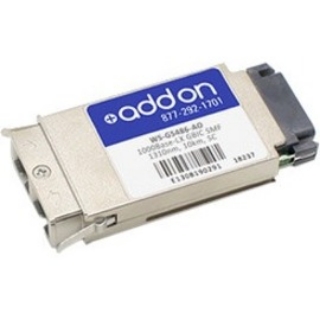 Picture of AddOn Cisco WS-G5486 Compatible TAA Compliant 1000Base-LX GBIC Transceiver (SMF, 1310nm, 10km, SC)