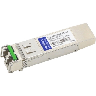 Picture of AddOn Cisco Meraki MA-SFP-10GB-ZR Compatible TAA Compliant 10GBase-ZR SFP+ Transceiver (SMF, 1550nm, 80km, LC, DOM)