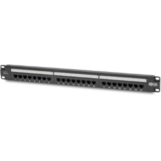 Picture of Tripp Lite Cat6 PoE Patch Panel 24-Port 110/Krone 568A/B RJ45 1URM TAA