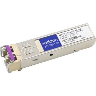 Picture of AddOn Brocade XBR-SFP4G1490-80 Compatible TAA Compliant 4GBase-CWDM Fibre Channel SFP Transceiver (SMF, 1490nm, 80km, LC)