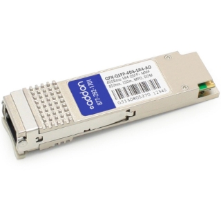 Picture of AddOn Juniper Networks QFX-QSFP-40G-SR4 Compatible TAA Compliant 40GBase-SR4 QSFP+ Transceiver (MMF, 850nm, 150m, MPO, DOM)