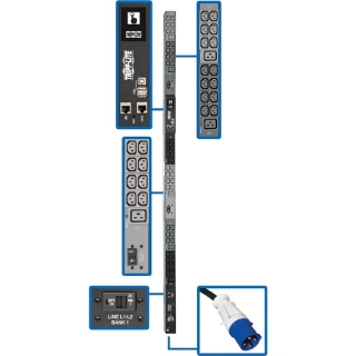 Picture of Tripp Lite 3-Phase PDU Monitored 14.5kW 200/208/240V 42 C13; 6 C19 60A 0URM