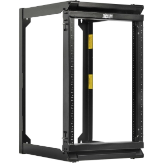 Picture of Tripp Lite SmartRack 16U Wall-Mount 2-Post Open Frame Rack, Hinged Front, Heavy Duty