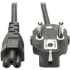 Picture of Tripp Lite 6ft 2-Prong Computer Power Cord European Cable C5 to SCHUKO CEE 7/7 Plug 2.5A 6'