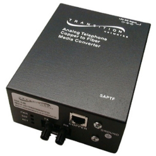 Picture of Transition Networks SAPTF3311-105 POTS 2-Wire Copper to Fiber Media Converter