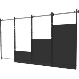 Picture of Peerless-AV SEAMLESS Kitted DS-LEDIER-4X4 Mounting Frame for LED Display, Video Wall - Black, Silver