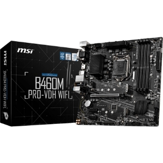 Picture of MSI B460M PRO-VDH WIFI Desktop Motherboard - Intel B460 Chipset - Socket LGA-1200 - Intel Optane Memory Ready - Micro ATX