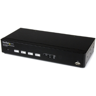 Picture of StarTech.com 4 Port USB DVI KVM Switch with DDM Fast Switching Technology and Cables