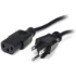 Picture of StarTech.com 6ft (2m) Computer Power Cord, NEMA 5-15P to C13, 10A 125V, 18AWG, Black Replacement AC PC Power Cord, TV/Monitor Power Cable