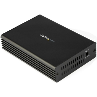 Picture of StarTech.com 10GbE Fiber Ethernet Media Converter 10GBASE-T- SFP to RJ45 Single Mode/Multimode Fiber to Copper Bridge 10Gbps Network