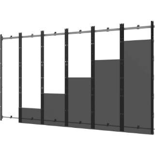 Picture of Peerless-AV SEAMLESS Kitted DS-LEDTVF-6X6 Mounting Frame for LED Display, Video Wall - Black, Silver