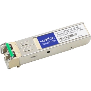 Picture of AddOn Juniper Networks EX-SFP-1GE-LH-35.82 Compatible TAA Compliant 1000Base-DWDM 100GHz SFP Transceiver (SMF, 1535.82nm, 80km, LC, DOM)