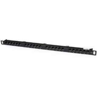 Picture of StarTech.com 24 Port 0.5U Cat5e Patch Panel - RJ45 Ethernet Rackmount Cat 5e 110 Patch Panel