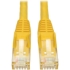 Picture of Tripp Lite Cat6 GbE Gigabit Ethernet Snagless Molded Patch Cable UTP Yellow RJ45 M/M 35ft 35'