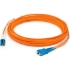 Picture of AddOn 1m LC (Male) to SC (Male) Orange OM2 Duplex Fiber OFNR (Riser-Rated) Patch Cable