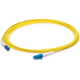 Picture of AddOn 8m LC (Male) to LC (Male) Yellow OS2 Simplex Fiber OFNR (Riser-Rated) Patch Cable