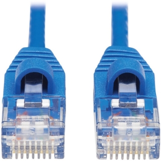 Picture of Tripp Lite Cat6a 10G Snagless Molded Slim UTP Network Patch Cable (M/M), Blue, 25 ft.