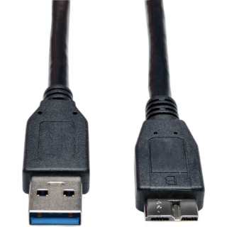 Picture of Tripp Lite 6ft USB 3.0 SuperSpeed Device Cable USB-A Male to USB Micro-B Male Black