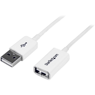 Picture of StarTech.com 2m White USB 2.0 Extension Cable A to A - M/F