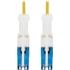 Picture of Tripp Lite Duplex Singemode 400Gb Fiber Optic Cable 9/125 OS2 LSZH Yellow 3M