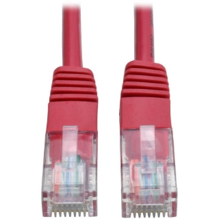 Picture of Tripp Lite 6ft Cat5e / Cat5 350MHz Molded Patch Cable RJ45 M/M Red 6'