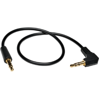 Picture of Tripp Lite 1ft Mini Stereo Audio Cable with One Right Angle plug 3.5mm M/M 1'