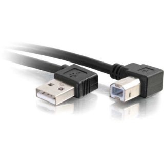 Picture of C2G 3m USB 2.0 Right Angle A/B Cable - Black (9.8ft)