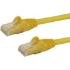 Picture of StarTech.com 12ft CAT6 Ethernet Cable - Yellow Snagless Gigabit - 100W PoE UTP 650MHz Category 6 Patch Cord UL Certified Wiring/TIA