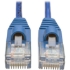 Picture of Tripp Lite 1ft Cat5e Cat5 Snagless Molded Slim UTP Patch Cable RJ45 M/M Blue 1'