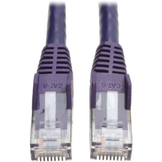 Picture of Tripp Lite 125ft Cat6 Gigabit Snagless Molded Patch Cable RJ45 M/M Purple 125'