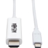 Picture of Tripp Lite USB C to HDMI Adapter Cable USB 3.1 Gen 1 4K M/M USB-C White 6ft