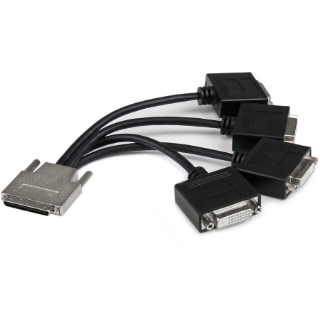 Picture of StarTech.com VHDCI to Quad DVI Splitter Breakout Cable - VHDCI (M) to 4x DVI-D (F)