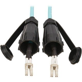 Picture of Tripp Lite 10Gb Duplex Multimode 50/125 OM3 Fiber Patch Cable, Aqua, 10M