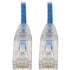 Picture of Tripp Lite Cat6 UTP Patch Cable (RJ45) - M/M, Gigabit, Snagless, Molded, Slim, Blue, 7 ft.