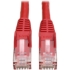 Picture of Tripp Lite 2ft Cat6 Gigabit Snagless Molded Patch Cable RJ45 M/M Red 2'