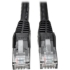 Picture of Tripp Lite 20ft Cat6 Gigabit Snagless Molded Patch Cable RJ45 M/M Black 20'