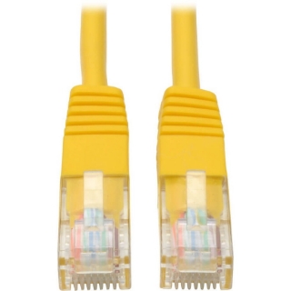 Picture of Tripp Lite 6ft Cat5e / Cat5 350MHz Molded Patch Cable RJ45 M/M Yellow 6'